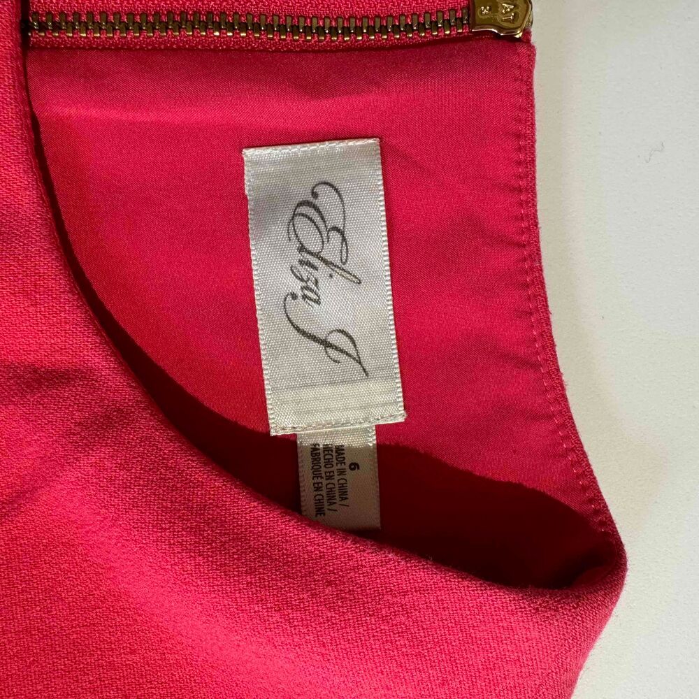 Eliza J Pink Short Dress Pink Sz 6 Round Neck Preppy Professional Barbie Spring - Picture 13 of 15